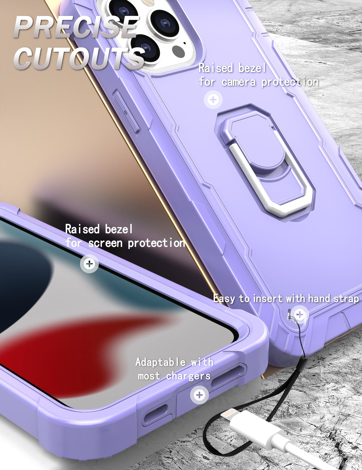 Hardware-Halterung Stoßfeste Hülle für iPhone