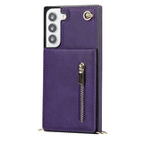 New Crossbody Zipper Wallet Phone Case For Samsung S21FE