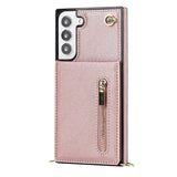 New Crossbody Zipper Wallet Phone Case For Samsung S21FE