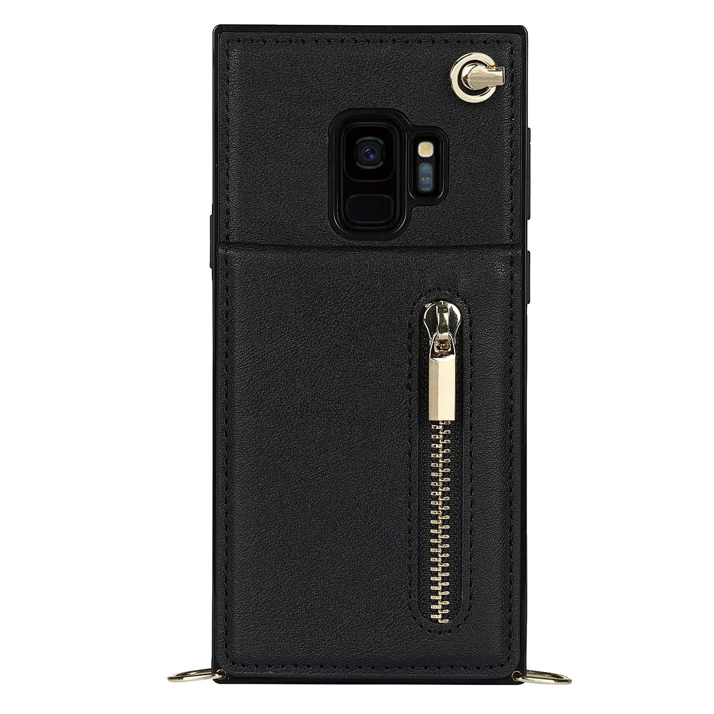 Neue Umhänge-Reißverschluss-Brieftaschen-Handyhülle für Samsung S9