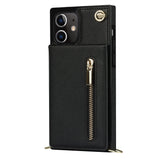 New Crossbody Zipper Wallet Phone Case For iPhone