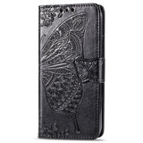 Luxury Embossed Butterfly Leather Wallet Flip Case For Samsung Note10 Plus