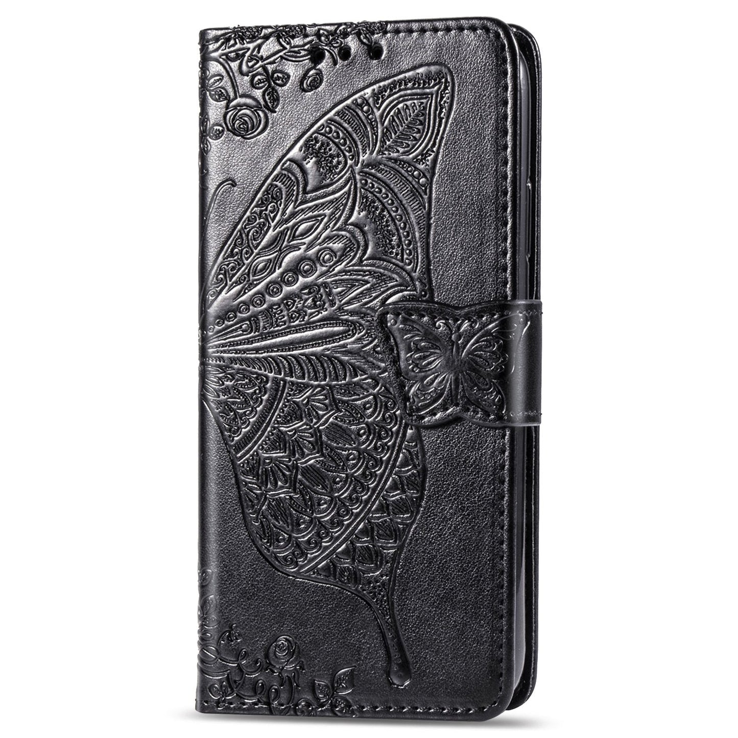 Luxus geprägte Schmetterlings-Leder-Brieftaschen-Flip-Hülle für Samsung Galaxy S21 Serie