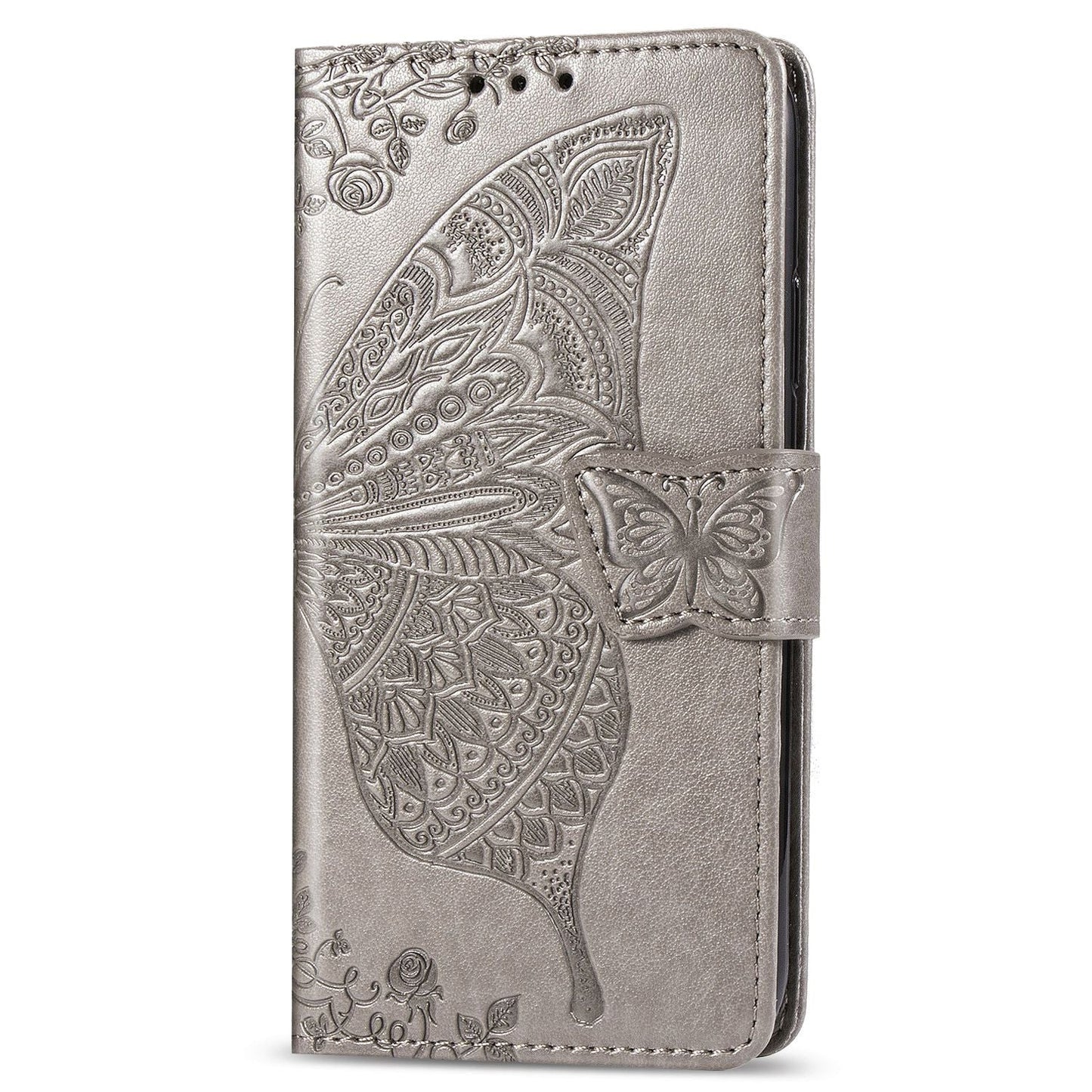 Luxuriöses geprägtes Schmetterlings-Leder-Brieftaschen-Flipcase für OnePlus Nord N100