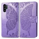 Luxury Embossed Butterfly Leather Wallet Flip Case For Samsung Note10 Plus