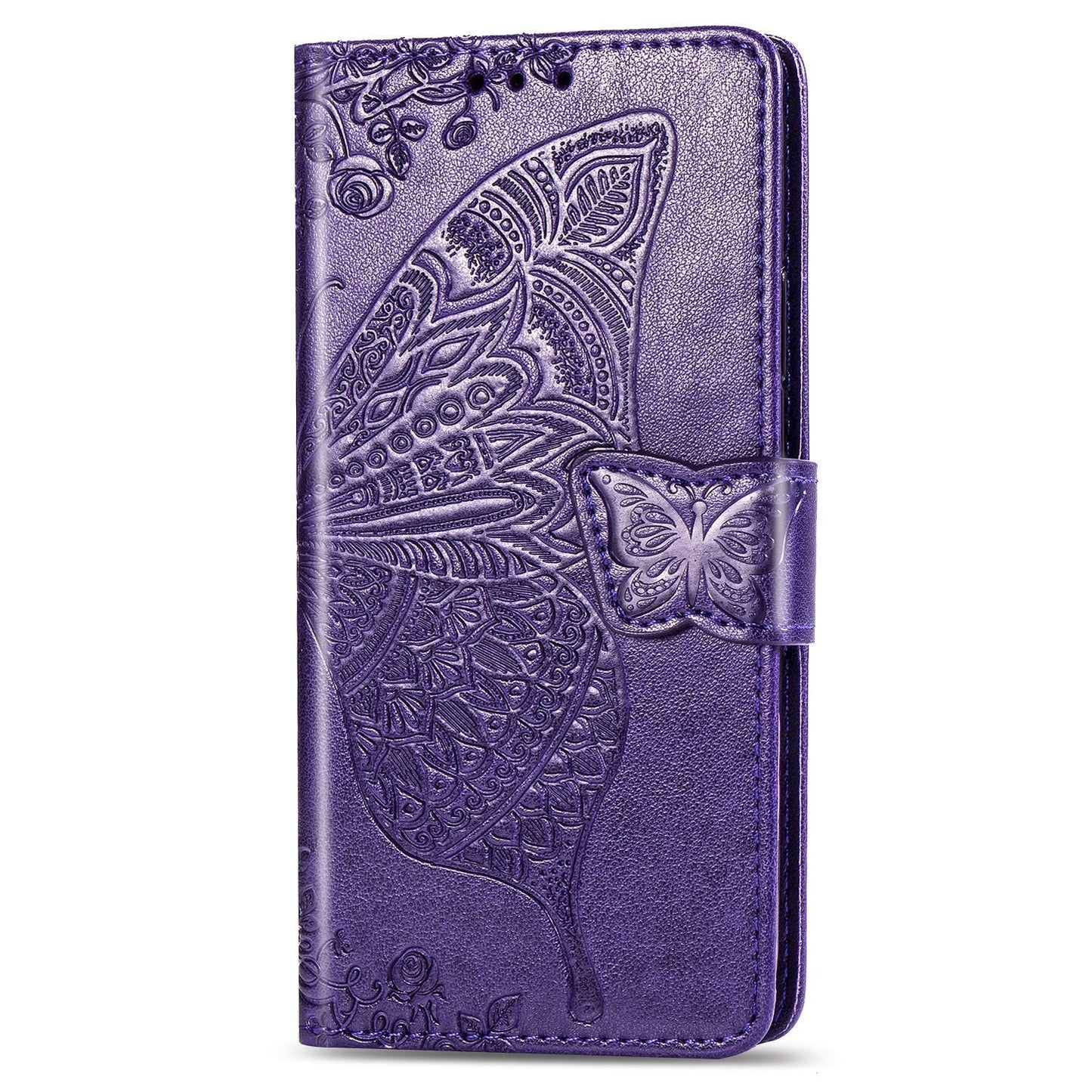 Luxuriöses geprägtes Schmetterlings-Leder-Brieftaschen-Flipcase für OnePlus Nord N100