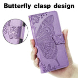 Luxury Embossed Butterfly Leather Wallet Flip Case For Samsung Galaxy S20