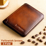 Upgrade RFID Male Genuine Leather Wallets