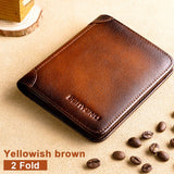 Upgrade RFID Male Genuine Leather Wallets
