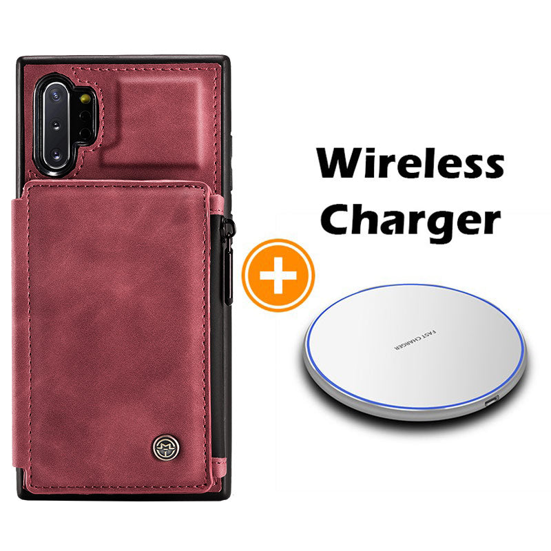 Neue luxuriöse multifunktionale Brieftaschen-Handyhülle für Samsung Note10 Plus