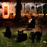 Halloween Decorations Metal Black Cat Decorative Garden