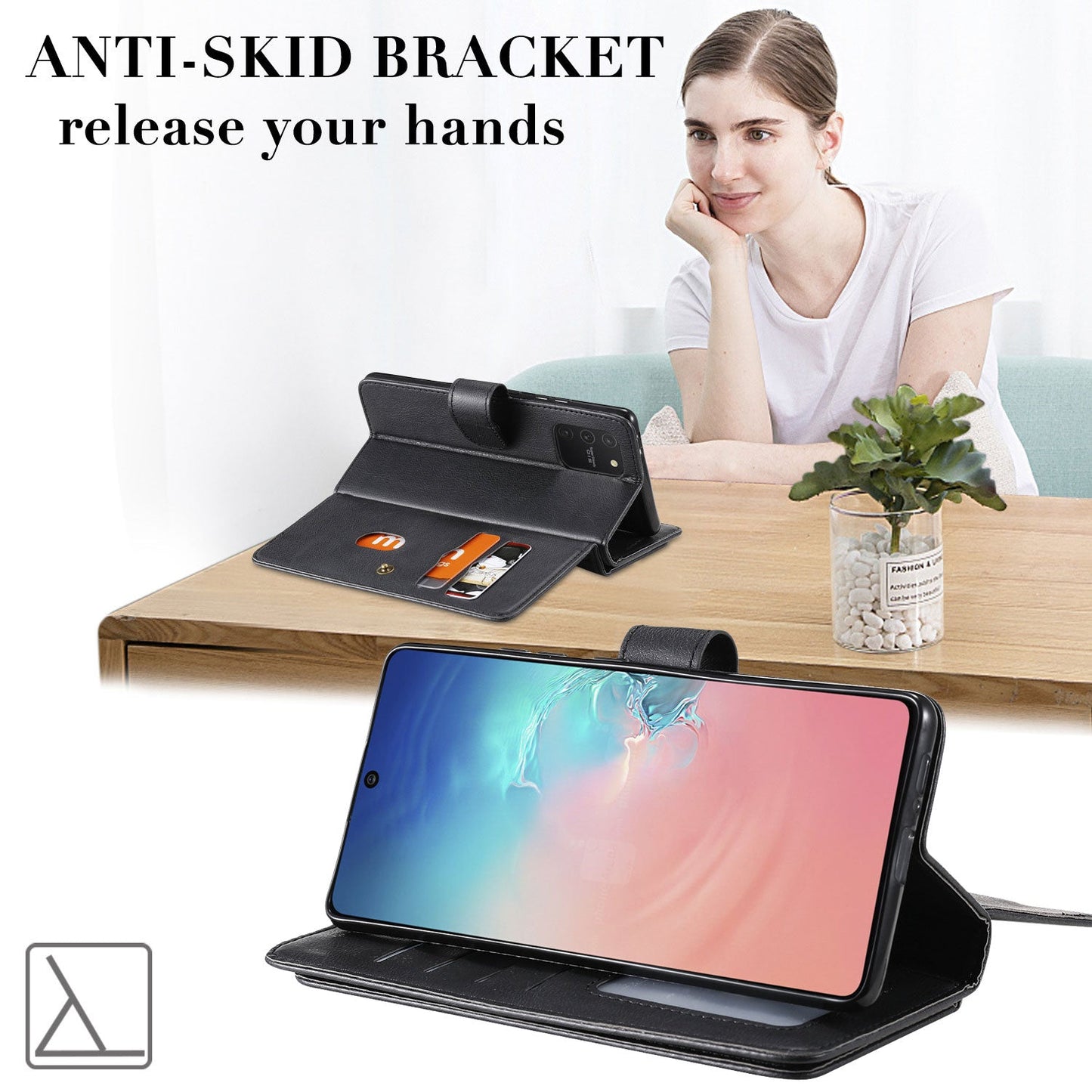 Multifunktionaler Große-Kapazität-Brieftaschen-Handyhülle für Samsung A10E