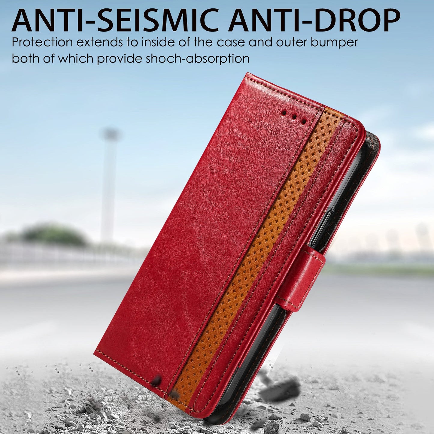 Magnetische Leder Handyhülle für Samsung