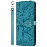 New 3D Embossed Life Tree Wallet Phone Case For iPhone