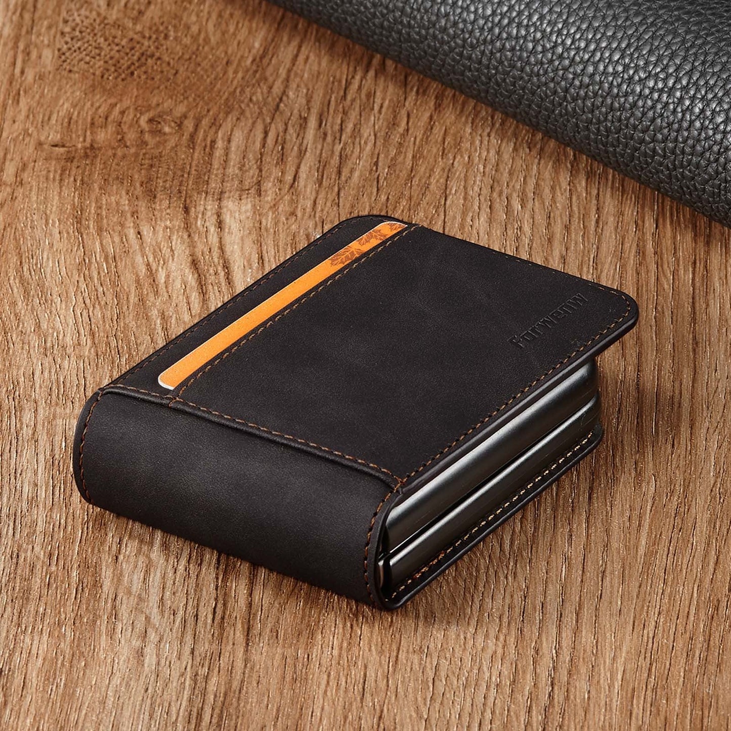 Luxuriöse Leder-Flip-Brieftaschen-Schutzhülle für Samsung Galaxy Z Flip3 5G
