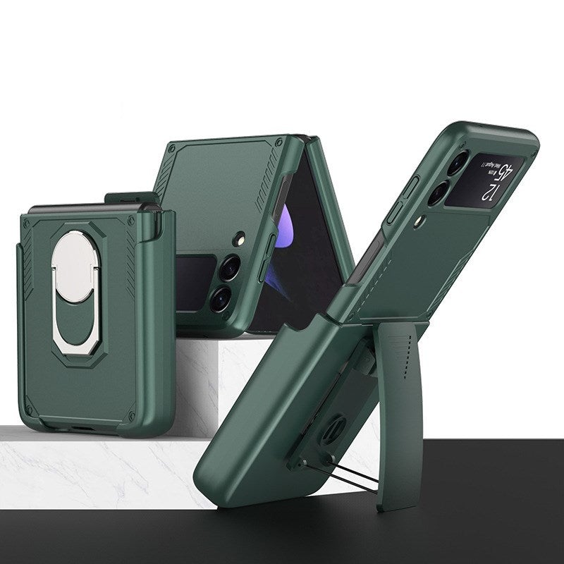 Coque Ultra Fine Pliable Anti-chute Tout Compris avec Clip Arrière pour Samsung Galaxy Z Flip3 5G