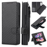 New 2-in-1 Leather Wallet Pen Slot Phone Case For Samsung Galaxy Z Fold3 5G