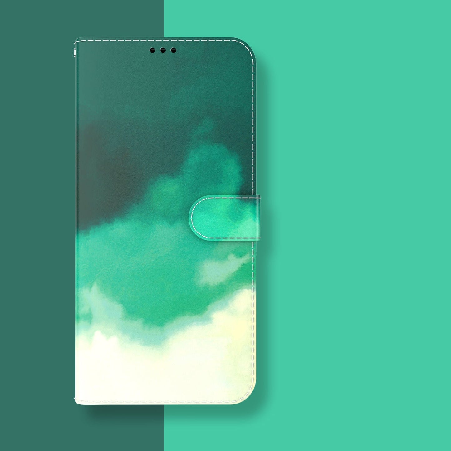 Aquarell Graffiti Flip Wallet Handyhülle für Samsung