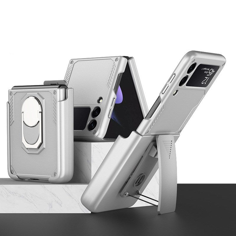 Coque Ultra Fine Pliable Anti-chute Tout Compris avec Clip Arrière pour Samsung Galaxy Z Flip3 5G