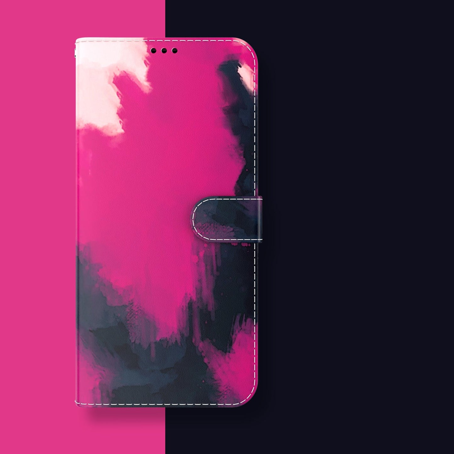Aquarell Graffiti Flip Wallet Handyhülle für Samsung