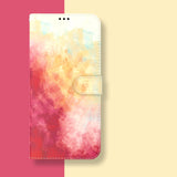 Watercolor Graffiti Flip Wallet Phone Case For Samsung