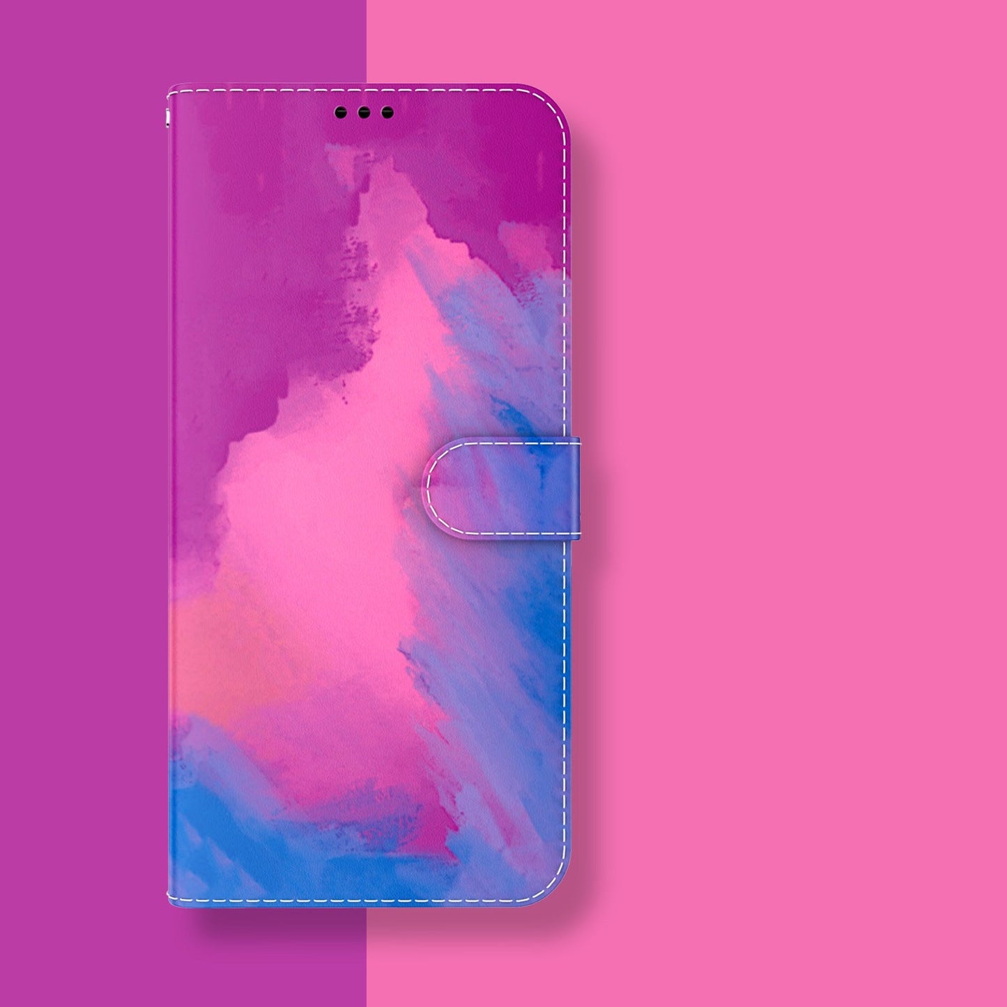 Aquarell Graffiti Flip Wallet Handyhülle für Samsung