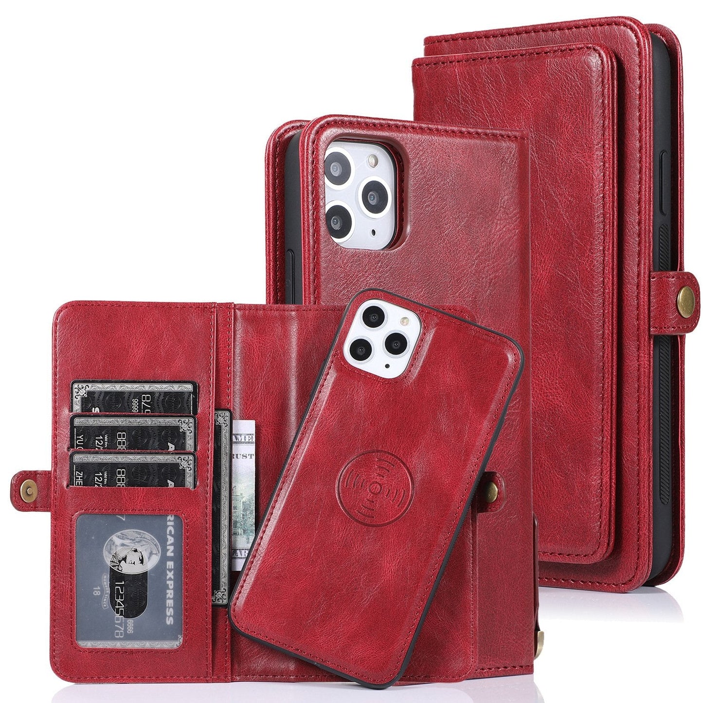 Multifunktionales magnetisches Split-Wallet Handyhülle für die iPhone 13 Serie