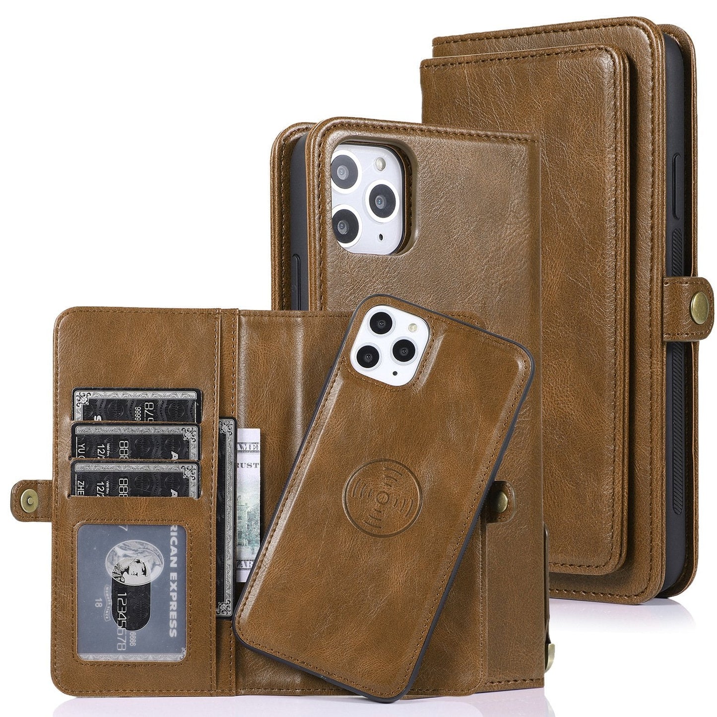 Multifunktionales magnetisches Split-Wallet Handyhülle für die iPhone 13 Serie