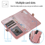 Multifunctional Split Magnetic Wallet Phone Case For Samsung S21FE