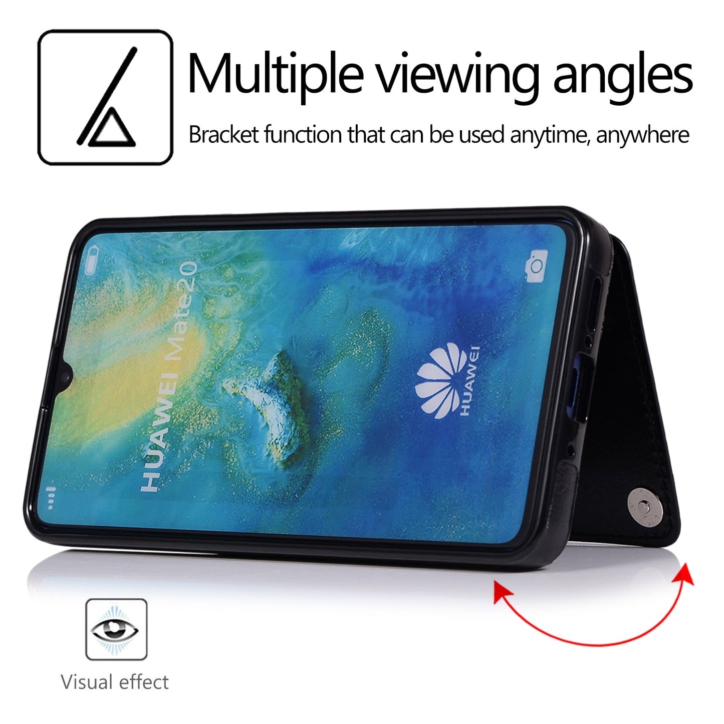 Luxuriöse 4-IN-1-Lederhülle für HUAWEI