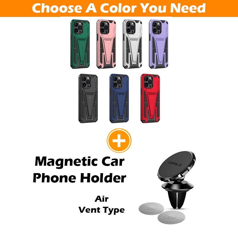 Neue außergewöhnliche Rüstungshülle Magnetische Handyhülle für iPhone 13 Pro