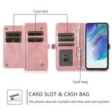 Multifunctional Split Magnetic Wallet Phone Case For Samsung S21FE