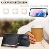 New Upgrade Multifunctional Wallet Zipper Phone Case  For Samsung S21 Plus 5G