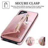 New Upgrade Multifunctional Wallet Zipper Phone Case  For Samsung A52 5G