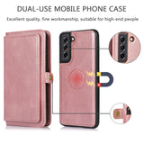 Multifunctional Split Magnetic Wallet Phone Case For Samsung S21FE