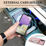 New Upgrade Multifunctional Wallet Zipper Phone Case  For Samsung A32 5G