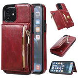 New Upgrade Multifunctional Wallet Zipper Phone Case  For iPhone