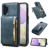 New Upgrade Multifunctional Wallet Zipper Phone Case  For Samsung A32 5G