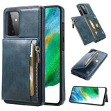 New Upgrade Multifunctional Wallet Zipper Phone Case  For Samsung A52 5G