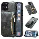 New Upgrade Multifunctional Wallet Zipper Phone Case  For iPhone