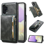 New Upgrade Multifunctional Wallet Zipper Phone Case  For Samsung A32 5G