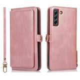 Multifunctional Split Magnetic Wallet Phone Case For Samsung S21FE