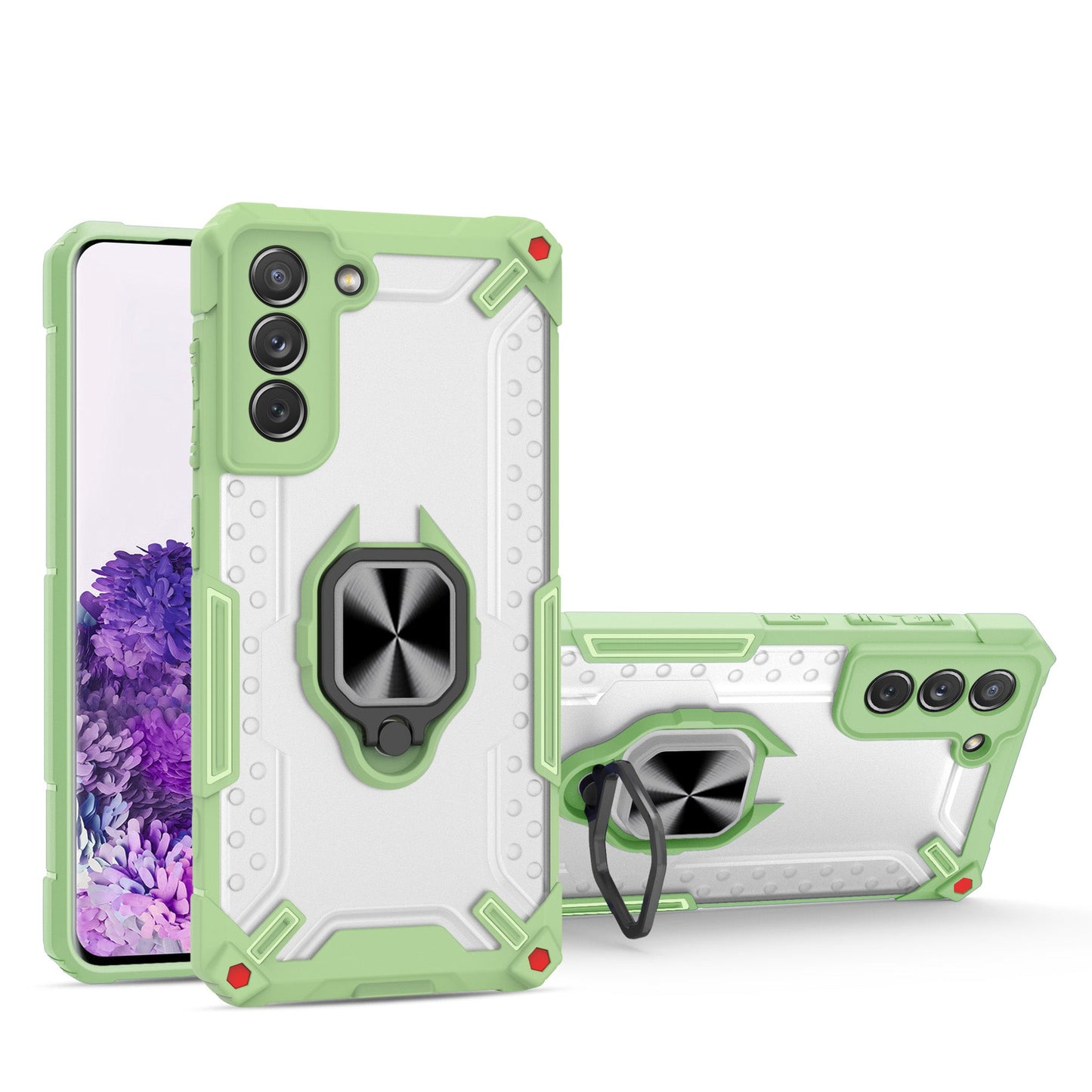 Neue Upgrade Luxus Anti-Fall Airbag Ringhalterung Hülle für Samsung S21 Plus 5G