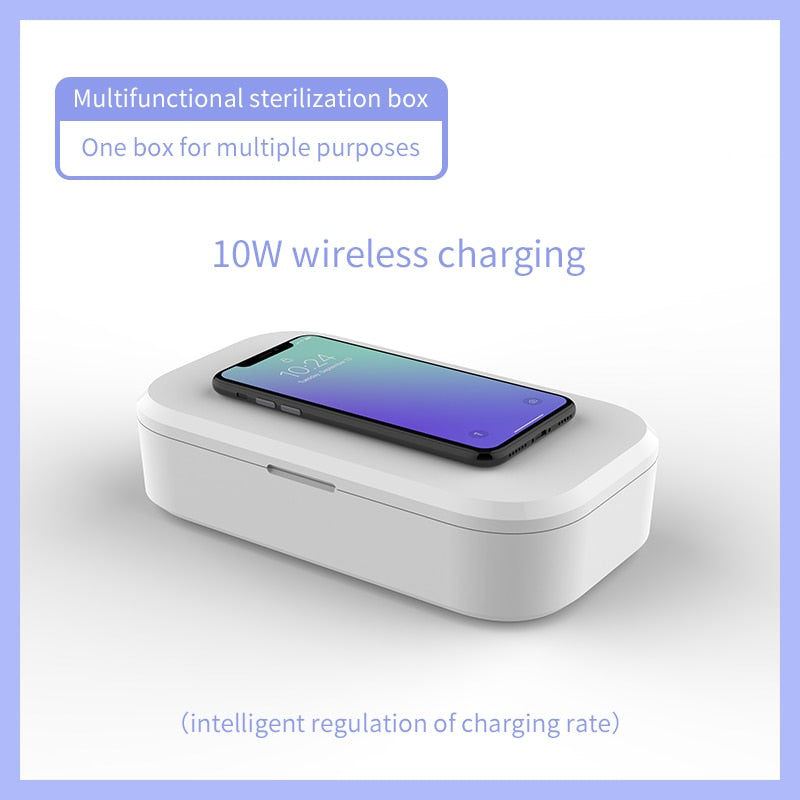 UV Sterilizer Box with Wireless Charging