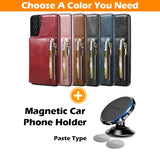 New Upgrade Multifunctional Wallet Zipper Phone Case  For Samsung S21 5G