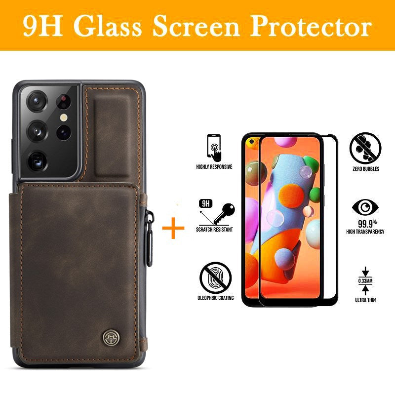 Neue luxuriöse Multifunktions-Brieftaschen-Handyhülle für Samsung S21 Ultra