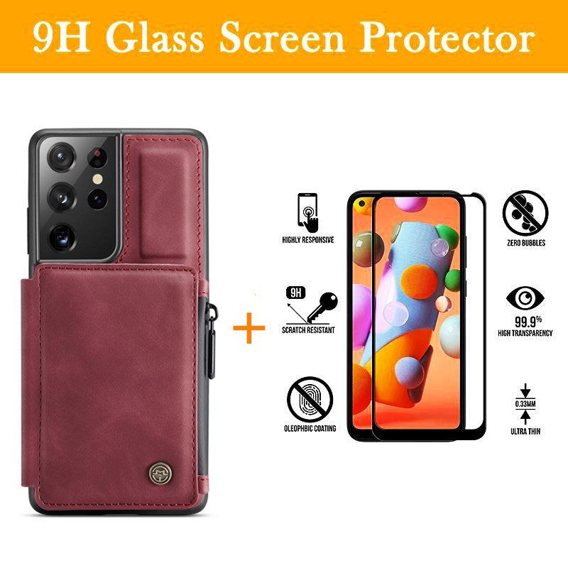 Neue luxuriöse Multifunktions-Brieftaschen-Handyhülle für Samsung S21 Ultra