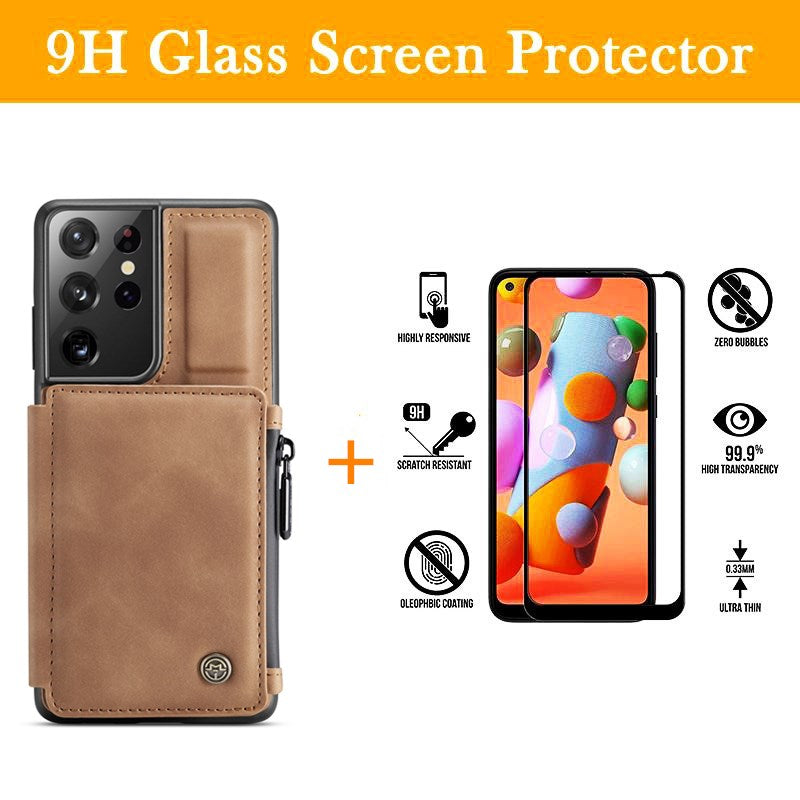 Neue luxuriöse Multifunktions-Brieftaschen-Handyhülle für Samsung S21 Ultra