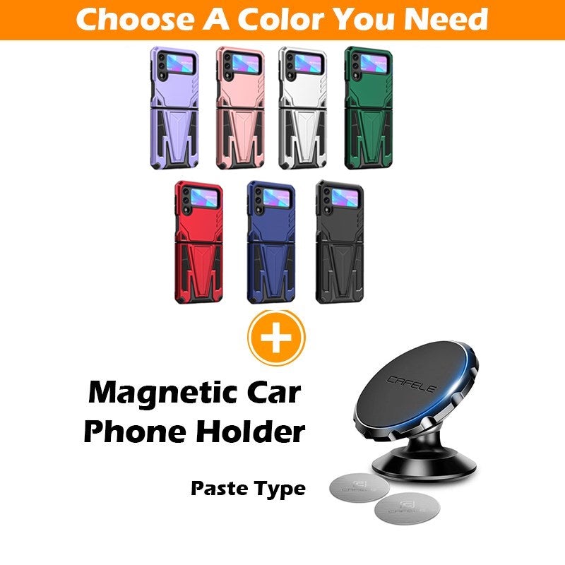 Neue Extraordinary Armor Bracket Magnetic Handyhülle für Samsung Galaxy Z Flip3 5G